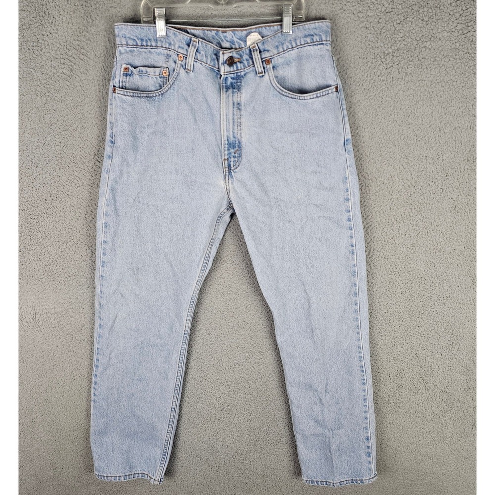 Levi's Jeans Mens 34x30 Light Wash 505 Regular Fit Straight Leg Made in USA 1998